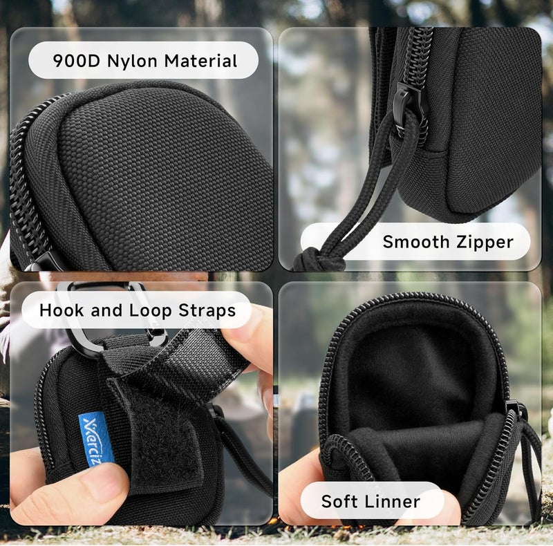 Xxerciz Lighter Cover Case Compatible with Zippo Lighters, Nylon Lighter Pouch Holder with Metal Carabiner, Anti-Scratch Protective Lighter Storage Case with Belt Loop - Image 5